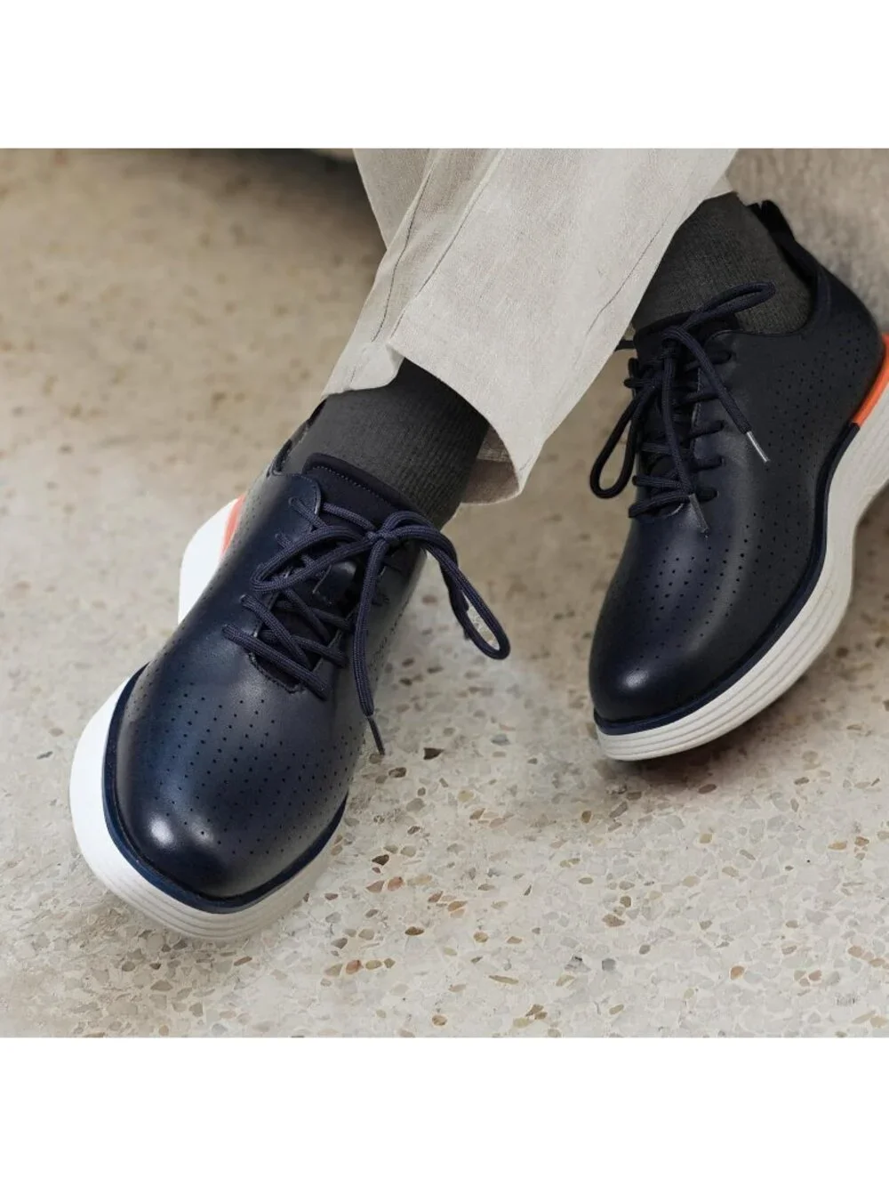 Bruno Marc Men's Blue Polyurethane Classic Casual Vibrant Fashion Sneaker